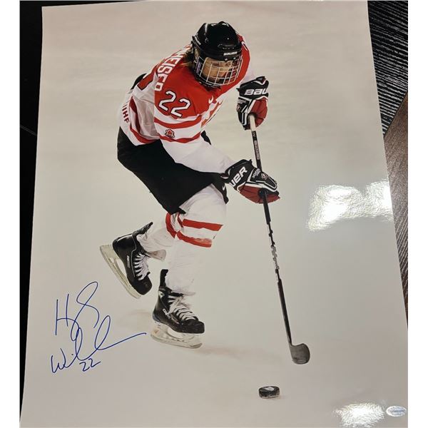 Hayley Wickenheiser Signed Team Canada Photo 20x16