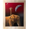 Image 1 : Schimmel Elephant & Giraffe Limited Serigraph