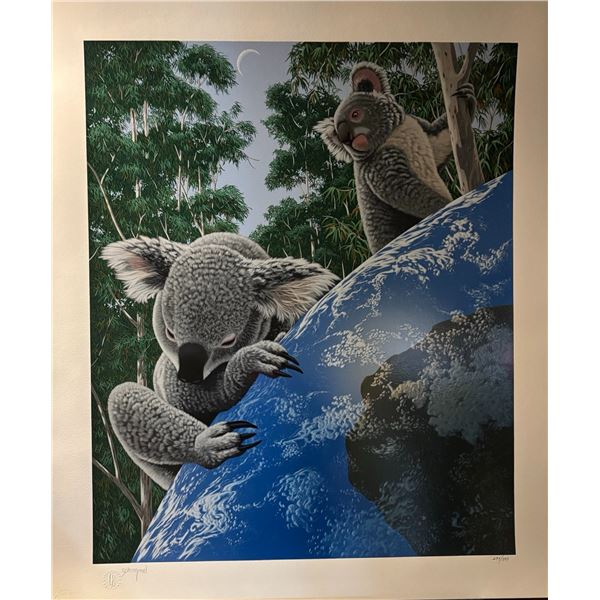 Schimmel Signed Serigraph Koalas "The Greatest Love"