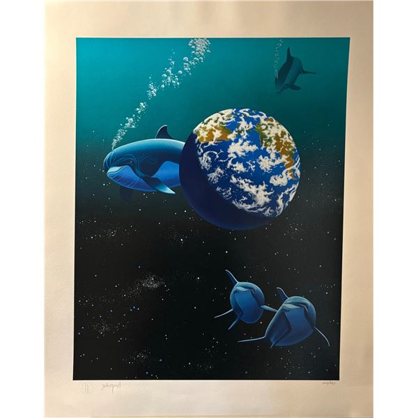 William Schimmel Signed Serigraph Our Home Too II
