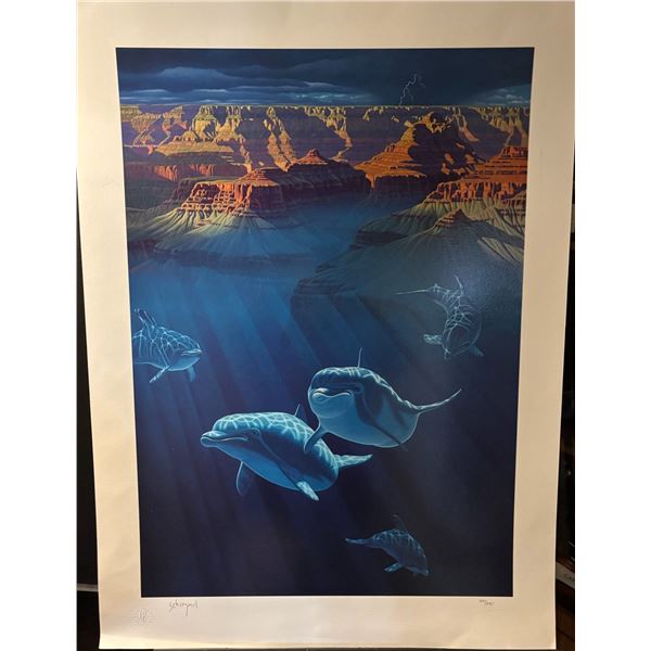 Schimmel Signed Serigraph, Beneath the Grand Canyon