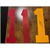 Image 1 : 3 Signed Hockey Jersey Number "1" Cutouts