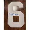 Image 5 : White Fabric Number '6' Signed in Blue Ink