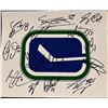 Image 3 : Vancouver Canucks Multi-Signed Logo Photos Pair