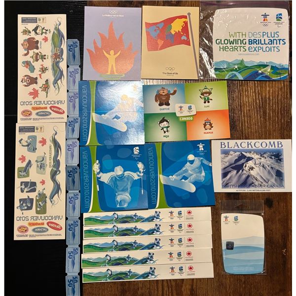 Vancouver 2010 Olympics Promo Sticker Lot