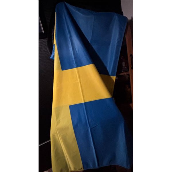 Vancouver 2010 Olympic Sweden Flag in Box