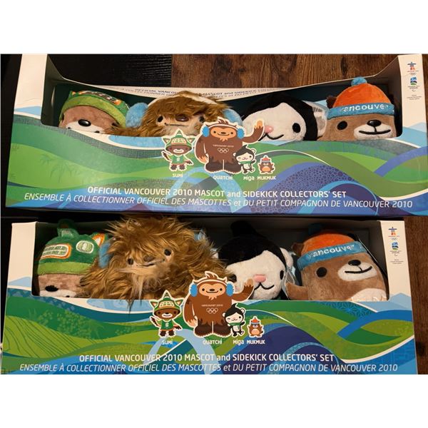 Pair Vancouver 2010 Olympic Mascot Boxed Sets