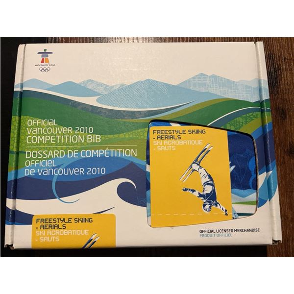 Official Sealed 2010 Vancouver Olympics Bib