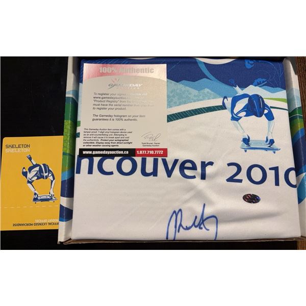 Vancouver 2010 Skeleton Competition Bib Signed