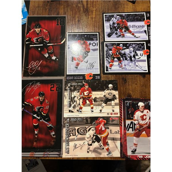 Calgary Flames Signed Photo & Memorabilia Lot