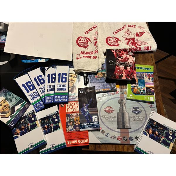 Vancouver Canucks & Hockey Memorabilia Lot