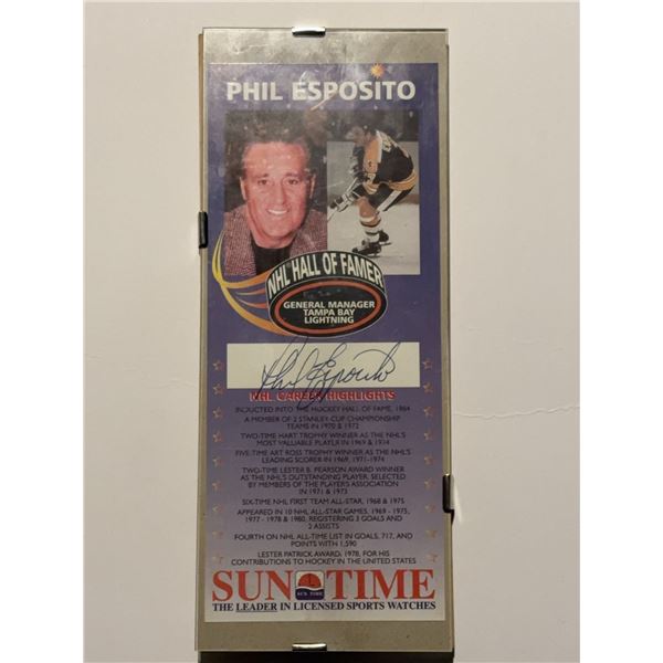 Phil Esposito Signed NHL Hall of Fame Card