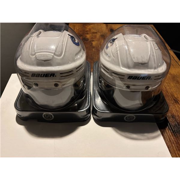 Vancouver Canucks Signed SportStar Mini Helmets Pair