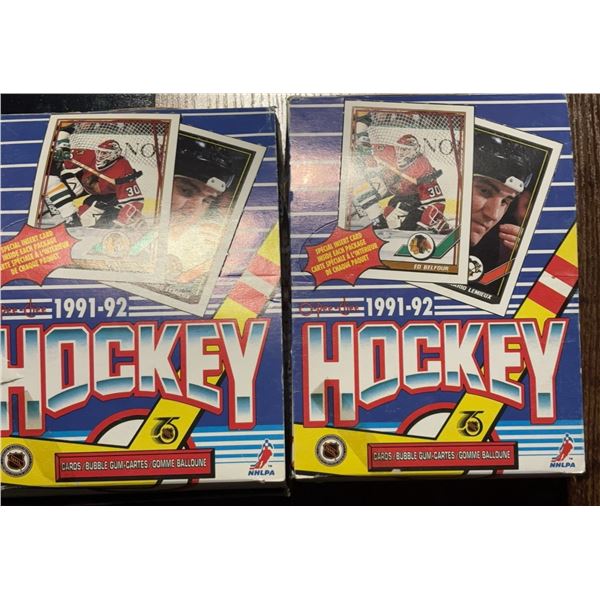 24 O-Pee-Chee 1991-92 Hockey Wax Boxes