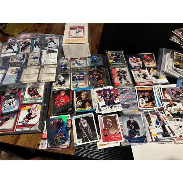 Large Mixed NHL Hockey Card Collection, 1990s–Modern