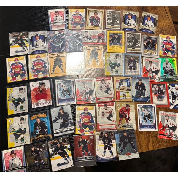 Luc Bourdon Rookie, Auto & Jersey Card Lot