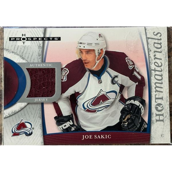 2007-08 Fleer Joe Sakic Game-Used Jersey Card