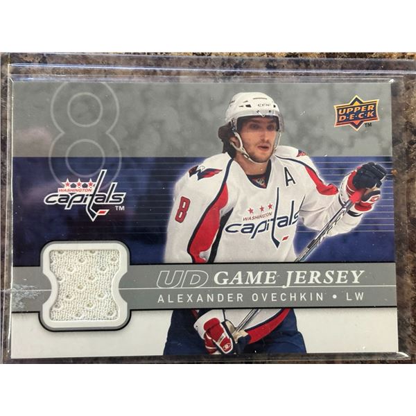 2008-09 UD Ovechkin Game Jersey Card #GJ-AO