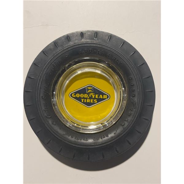 Goodyear Custom Super Cushion Tire Ashtray 1960s