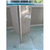 Image 2 : Round Glass Top Side Table with Travertine Stone Base, 18" Diameter and 20.5" Height