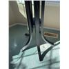 Image 2 : Black Curved Wood Standing Coat Rack, 75 Inches Tall, Modern Design