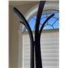 Image 3 : Black Curved Wood Standing Coat Rack, 75 Inches Tall, Modern Design