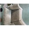 Image 4 : Three-Seat Curved Sectional Sofa With Pillows, Upholstered, 35" Deep, 26" High, 102" Wide