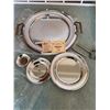 Image 1 : Heritage House by Kromex Chrome Servingware Set with Handles and Tidbit Tray Parts