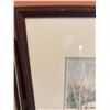 Image 9 : Two Framed Winter Landscape Prints Including Peter Shostak c. 1980, 13x16 and 15x18 in