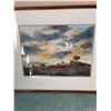 Image 1 : K. Haynes 1981 Watercolour "When the Cock Crows" Framed Landscape Art 19x15 Inches