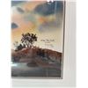 Image 2 : K. Haynes 1981 Watercolour "When the Cock Crows" Framed Landscape Art 19x15 Inches