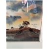 Image 5 : K. Haynes 1981 Watercolour "When the Cock Crows" Framed Landscape Art 19x15 Inches
