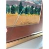 Image 2 : E. Jean Knutti Mountain Landscape Watercolour Painting, Framed 14" x 8"