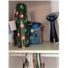 Image 6 : Closet Contents Including Table, Pink Stethoscope, Water Bottle, Hangers, and Bags
