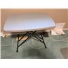 Image 1 : Rectangular Folding Table with Black Metal Legs, 24" x 36"