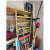 Image 10 : Garage Lot With Wooden Dresser, Metal Shelving, Mini Fridge, Storage Bins and All Contents