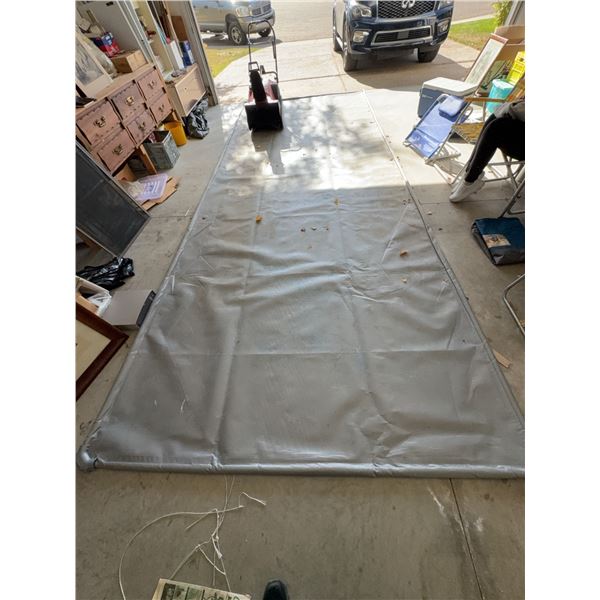 Tapson Garage Mat Grey With Raised Edge, Made In Canada, Approx. 7' x 16'
