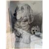 Image 5 : Eunice Hutchison Signed Dog Drawing, Framed, Dated April 22, 1940