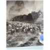 Image 3 : The Peaks of Arran Framed Print, After J. MacWhirter, Profile of Sheep and Shepherd