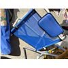 Image 7 : Coleman Cooler With Lid, Folding Blue Beach Chair, Green Striped Lawn Chair
