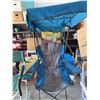 Image 2 : Bass Pro Shops Blue Portable Canopy Chair With Storage Bag