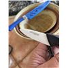 Image 6 : Diamond Sharp Knife Set with Sheaths and 2 Glazed Stoneware Bowls