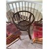 Image 4 : Rattan and Glass Dining Set With four Chairs and Cushions