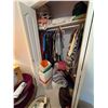 Image 1 : Closet Lot With Assorted Outerwear, Sweaters, Coolers, Vacuum, Blankets