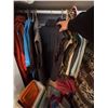 Image 4 : Closet Lot With Assorted Outerwear, Sweaters, Coolers, Vacuum, Blankets