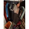 Image 5 : Closet Lot With Assorted Outerwear, Sweaters, Coolers, Vacuum, Blankets