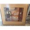 Image 2 : Framed Watercolour of Sunlit Interior Staircase Signed Lower Right