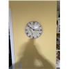 Image 1 : Umbra Quartz Wall Clock with Marble Design, Roman Numerals, 30cm Diameter