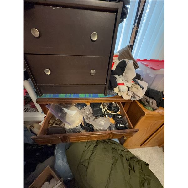 Socks, Small Storage Cabinet, Red-Lidded Plastic Tote