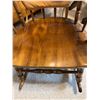 Image 2 : Wooden Rocking Chair With Turned Spindles, Gold Detailing, Cushion Backrest